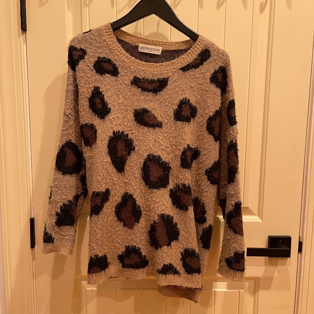 Animal print sweater